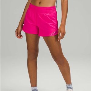 Lululemon Hotty Hot High-Rise Short 4” Sonic Pink